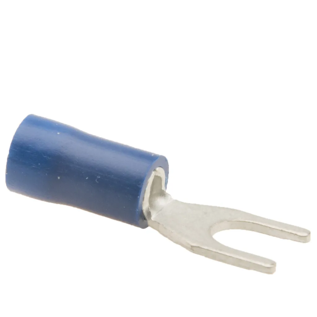 Kabelschoen vork Ø5.3mm blauw (100x)