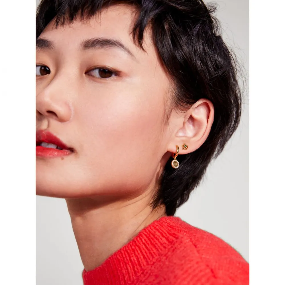 KATE SPADE NEW YORK WISHES GOLDCOLOURED EARRINGS