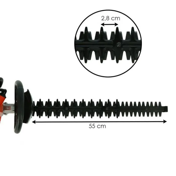 KIBANI HEGGENSCHAAR BENZINE > SET < – 22.5 CC 0.8 PK 2TAKT MOTOR – 55 CM ZWAARDLENGTE – MET 5 STANDEN OOK GESCHIKT VOOR D