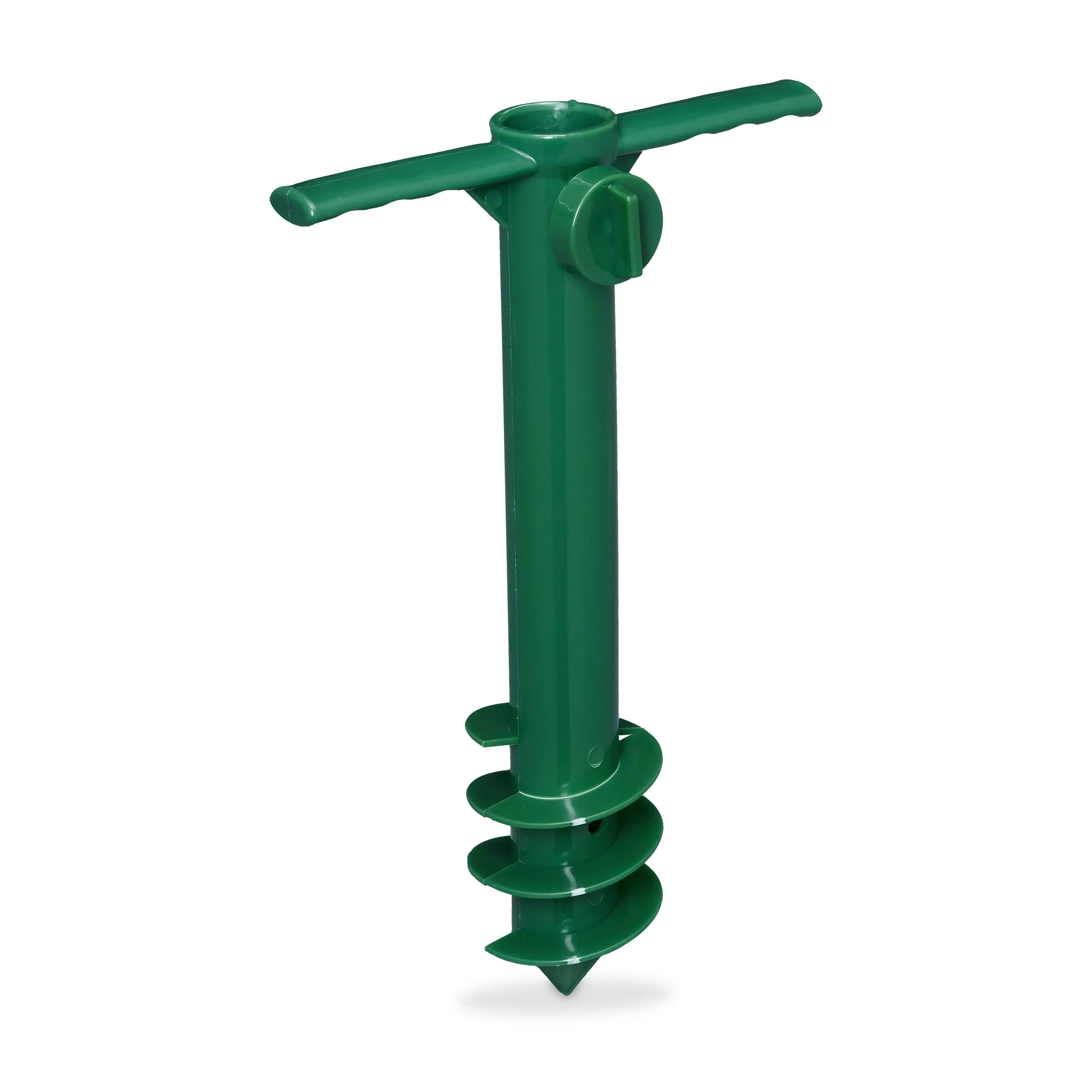 Parasolhouder grondboor groen