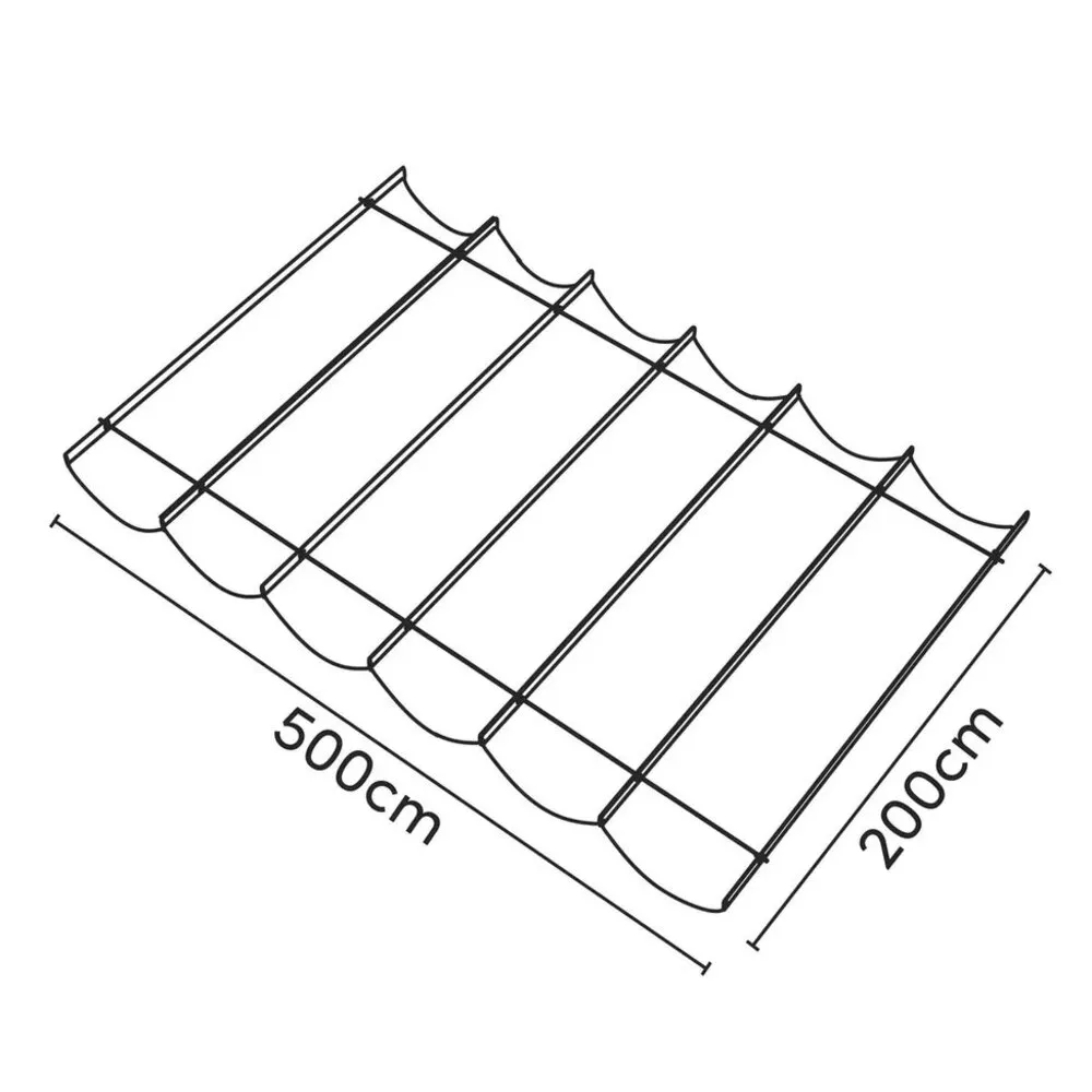 Platinum Platinum Sun & Shade Coolfit harmonica schaduwdoek B200xL500cm Greige
