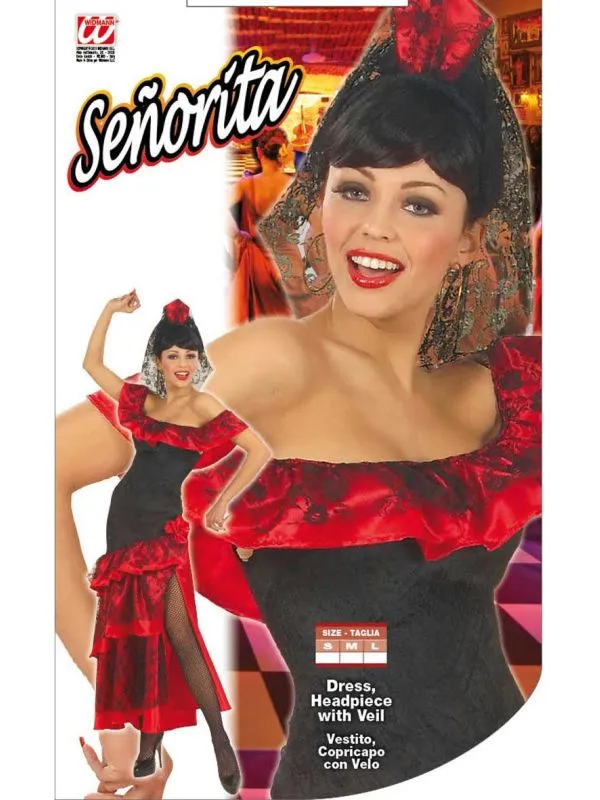 Spaanse señorita jurk
